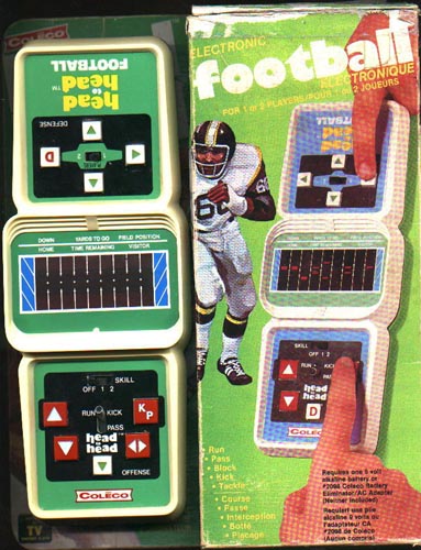 coleco football game handheld