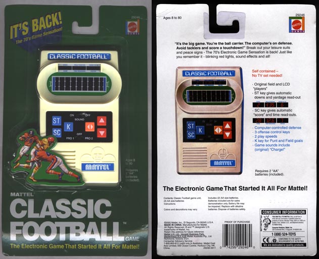 classic handheld football game