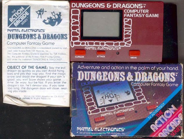 mattel electronics dungeons & dragons