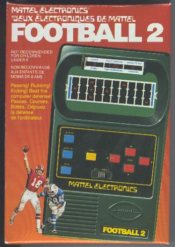 mattel classic football 2 game