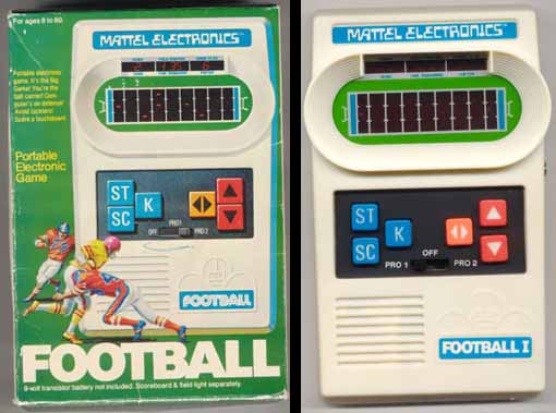 old handheld football game